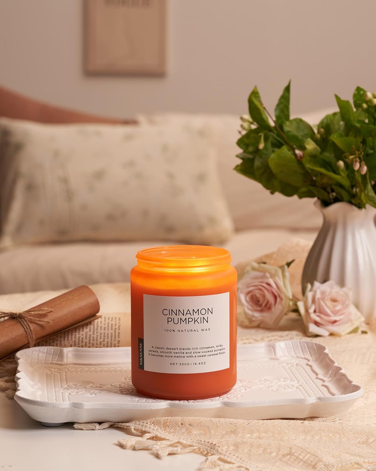 Bougie parfumée pour la détente - Créez une ambiance chaleureuse à la maison – Image 6