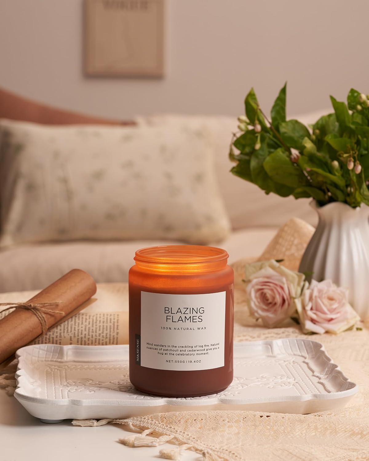 Bougie parfumée pour une décoration élégante, créant une ambiance chaleureuse et apaisante – Image 6