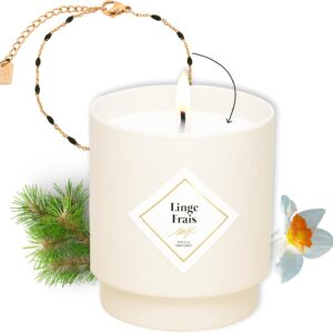 Bougie parfumée pour créer une ambiance chaleureuse et relaxante