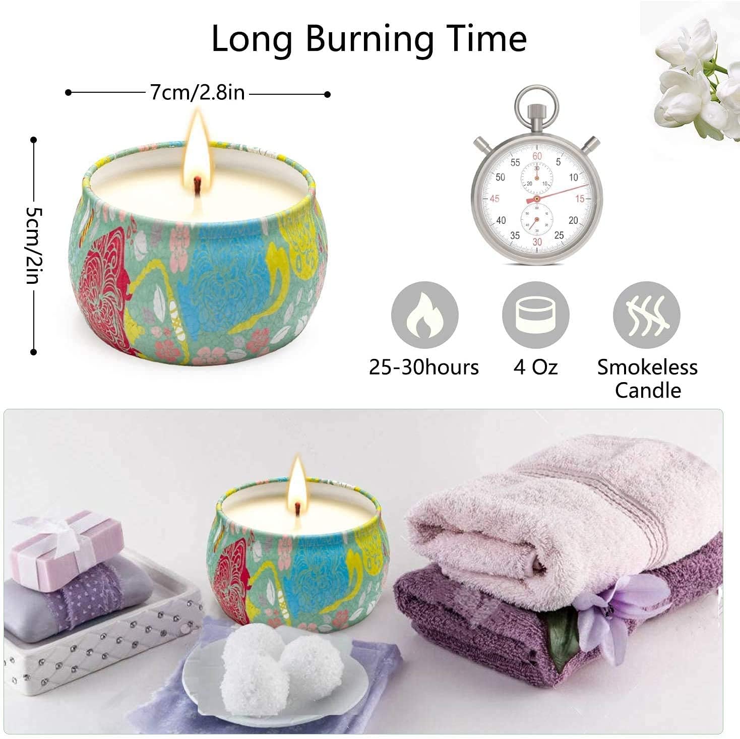 Bougie parfumée pour une décoration apaisante et une ambiance chaleureuse – Image 8