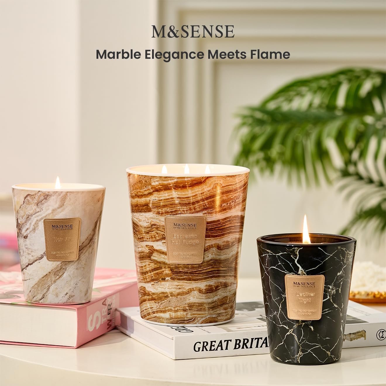 Bougie parfumée pour une décoration élégante, apportant une ambiance chaleureuse – Image 6