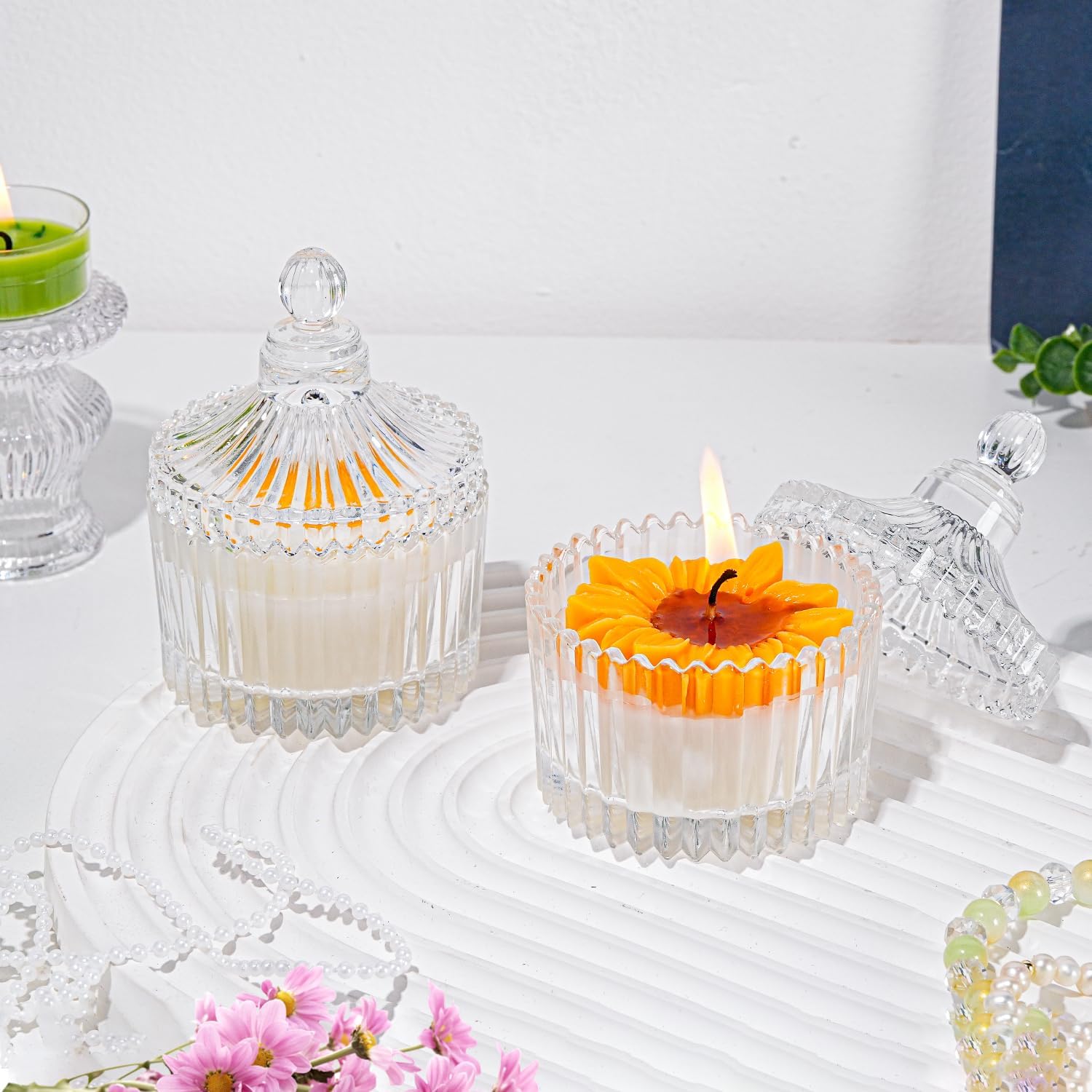 Bougie parfumée pour une ambiance chaleureuse, idéale en décoration ou comme cadeau relaxant – Image 2