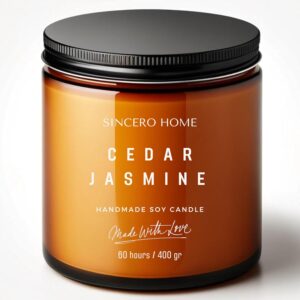 Bougie parfumée pour créer une ambiance chaleureuse lors de vos soirées