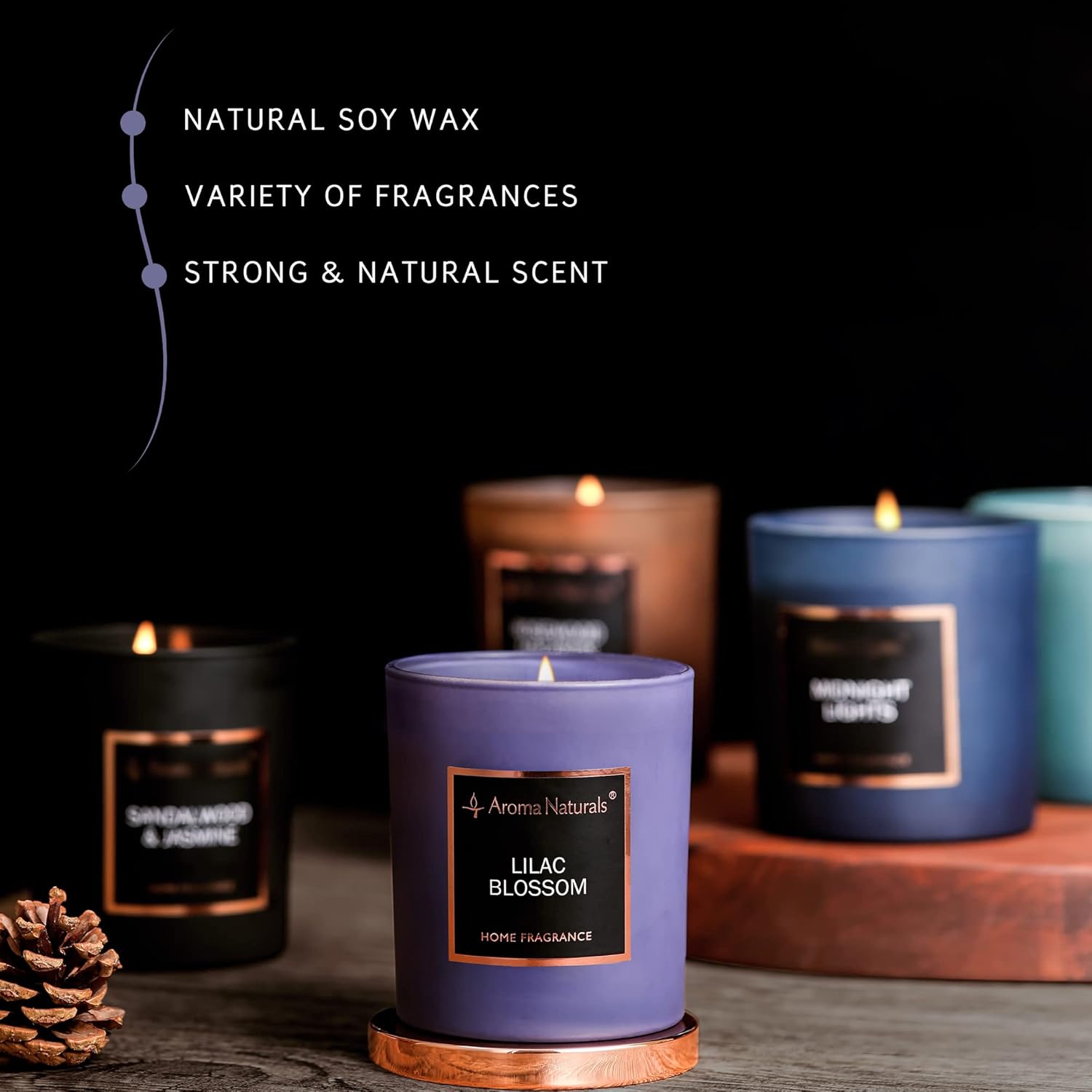 Bougie parfumée pour une ambiance chaleureuse et relaxante
Idéale pour la décoration ou comme cadeau – Image 6