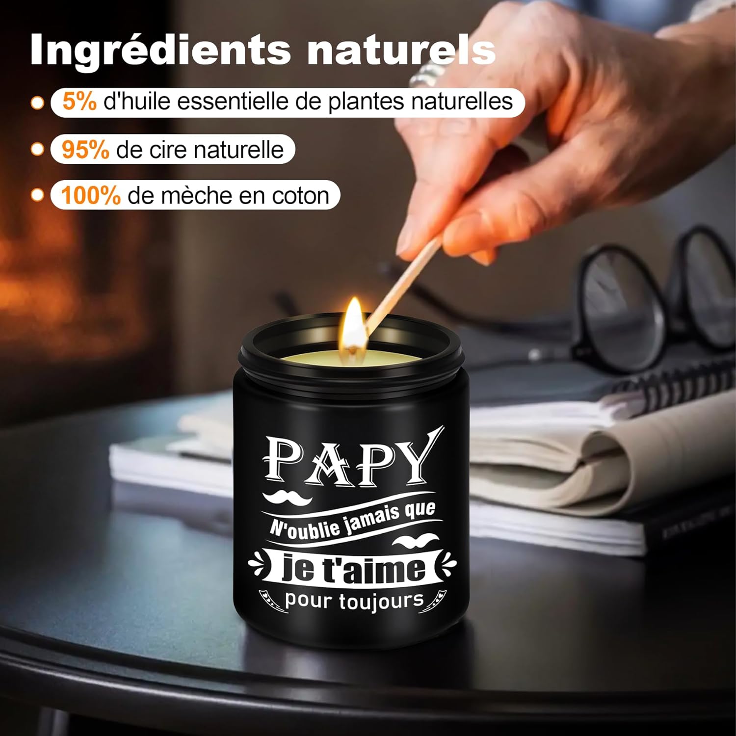 Bougie parfumée pour la détente : ambiance chaleureuse et apaisante – Image 5