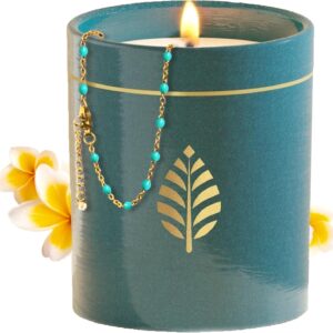 Bougie parfumée pour une ambiance chaleureuse, idéale pour la détente et la décoration