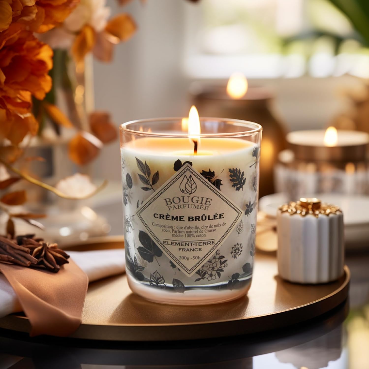 Bougie parfumée pour une ambiance chaleureuse et relaxante – Image 2