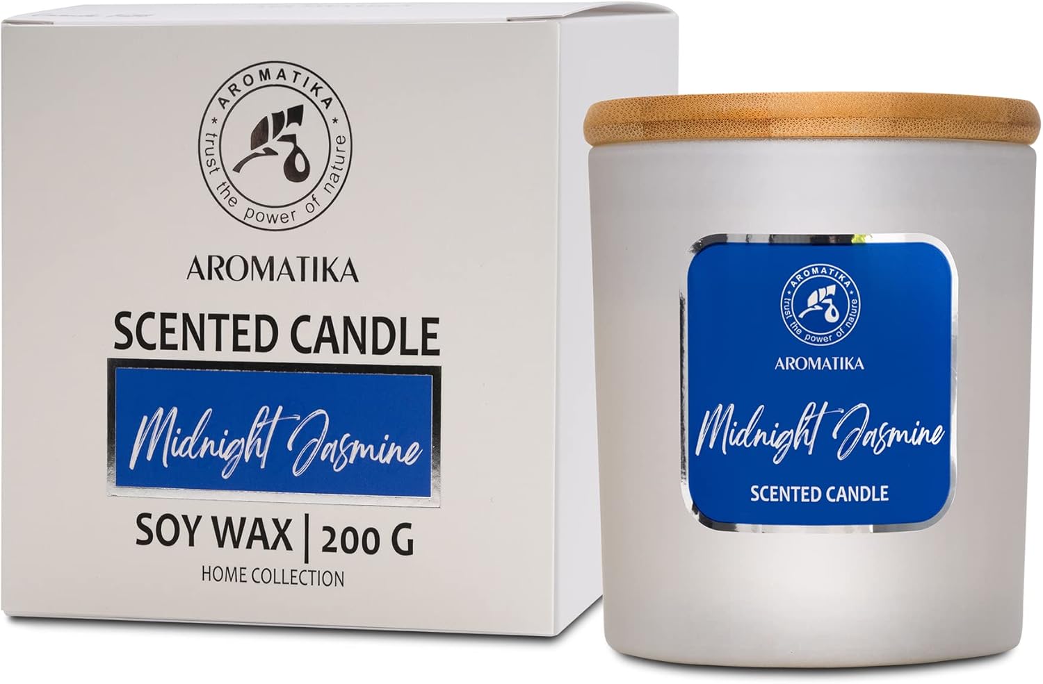 Bougie parfumée pour une décoration élégante, créant une ambiance chaleureuse