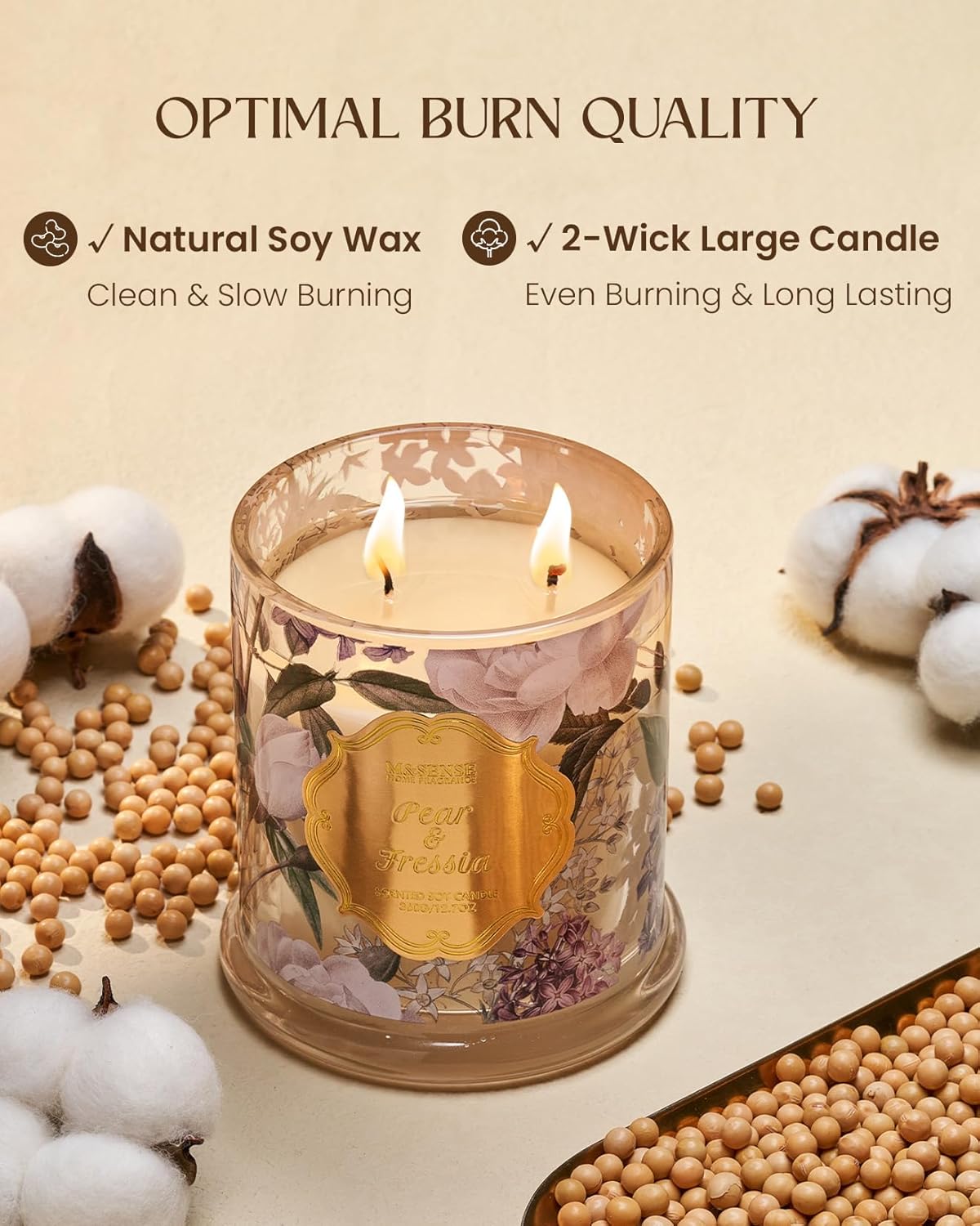 Bougie parfumée pour la détente, idéale pour créer une ambiance chaleureuse – Image 6