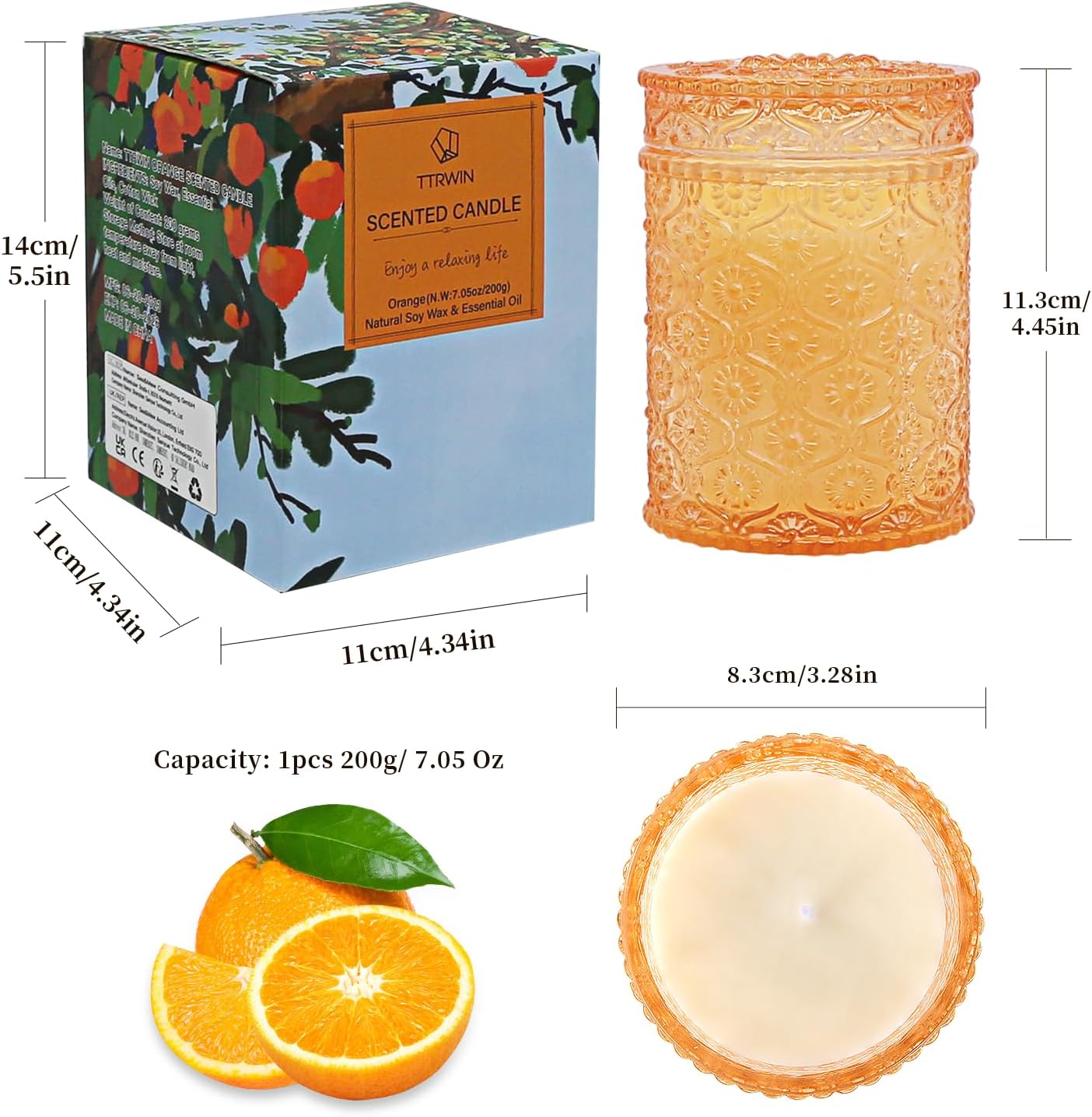 Bougie parfumée pour la détente, ambiance chaleureuse et apaisante – Image 9