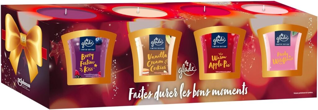 Bougie parfumée pour une décoration élégante, créant une ambiance chaleureuse