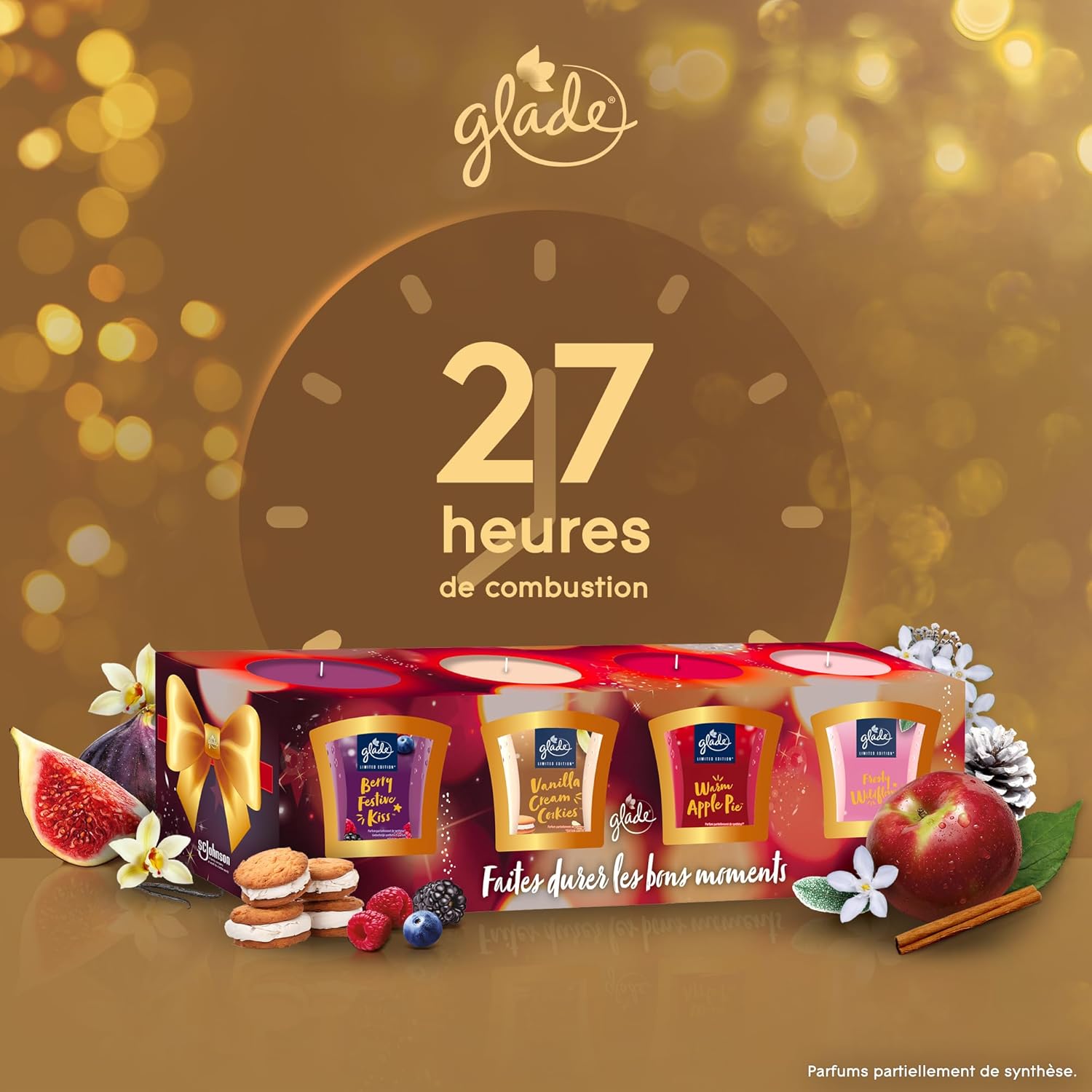 Bougie parfumée pour une décoration élégante, créant une ambiance chaleureuse – Image 4