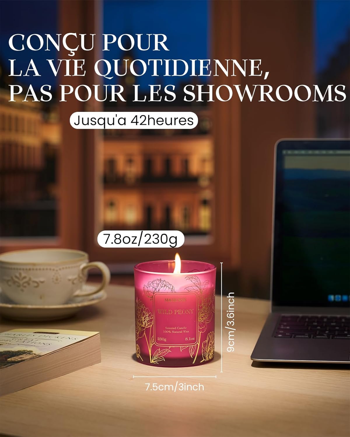 Bougie parfumée pour un cadeau élégant, créant une ambiance chaleureuse – Image 4