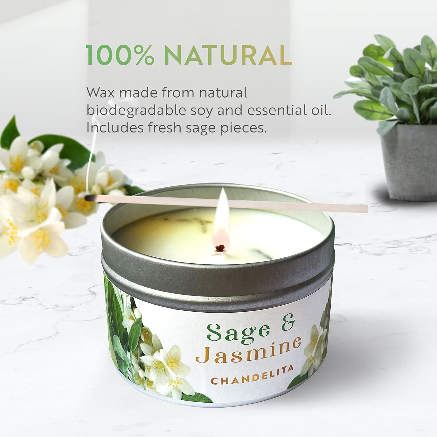 Bougie parfumée pour une décoration apaisante et une ambiance chaleureuse – Image 5
