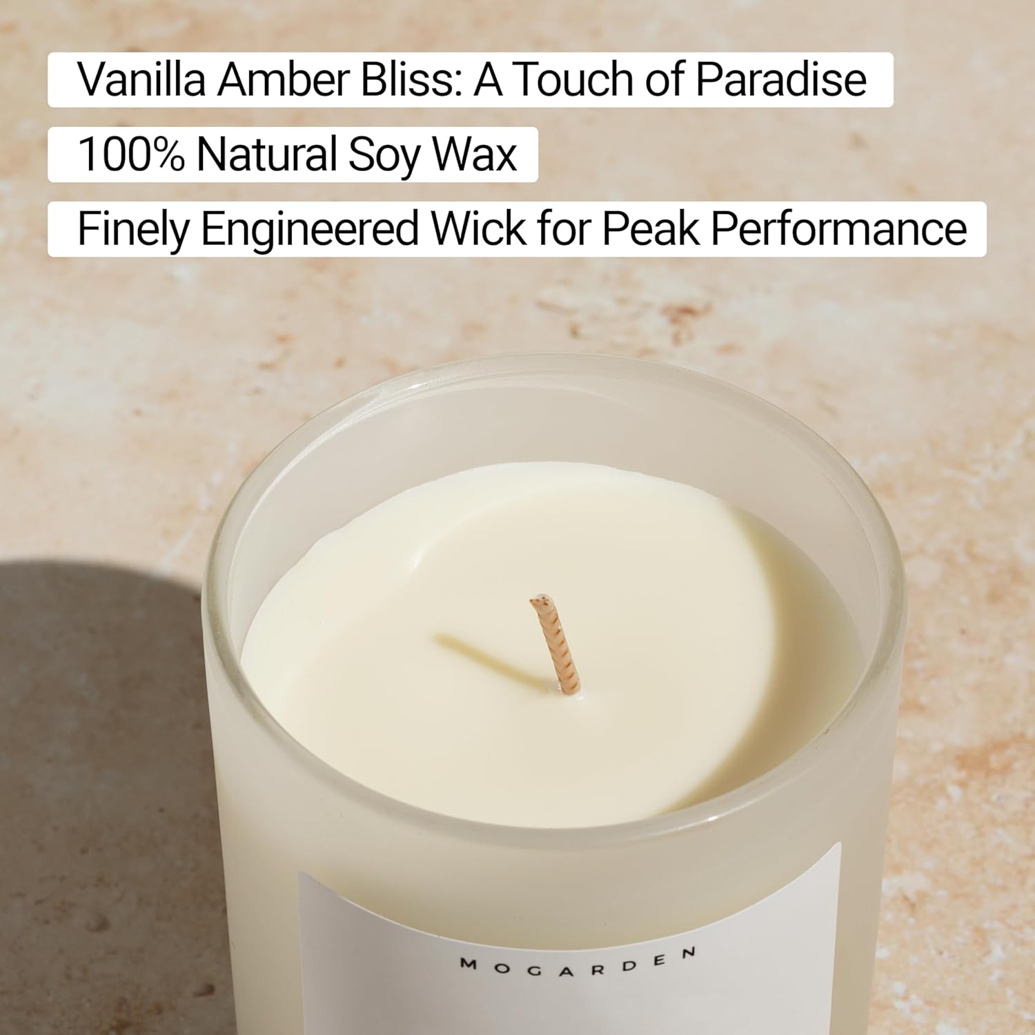 Bougie parfumée pour une décoration élégante, offrant une ambiance chaleureuse – Image 3