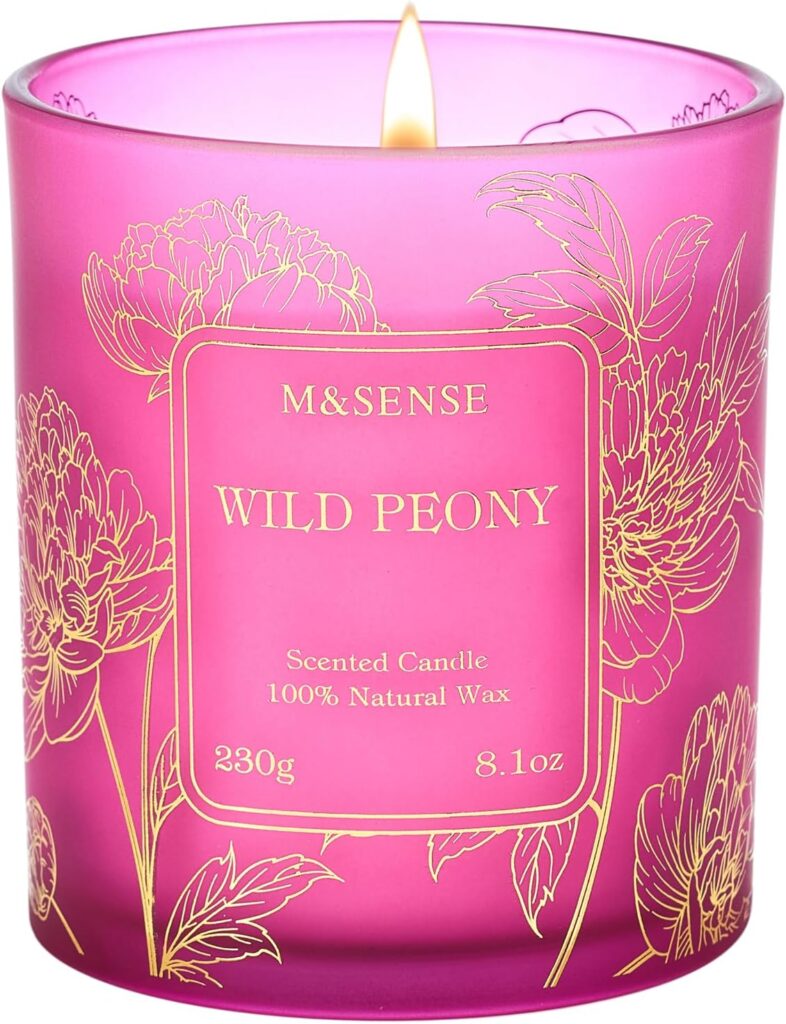 Bougie parfumée pour un cadeau élégant, créant une ambiance chaleureuse