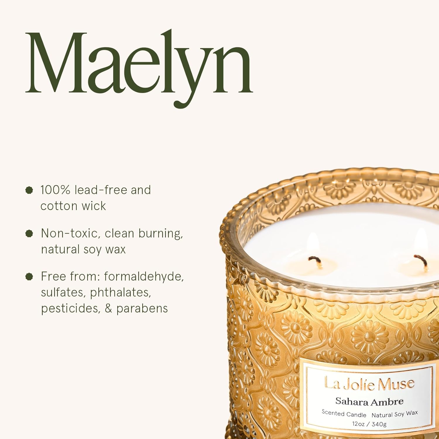Bougie parfumée pour une ambiance chaleureuse et relaxante à la maison – Image 6