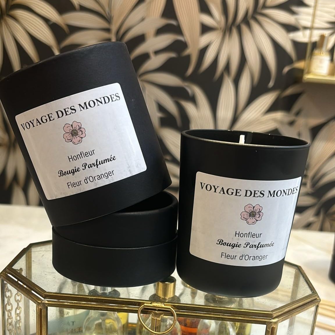 Bougie parfumée pour une ambiance chaleureuse, idéale pour la détente et la décoration – Image 2