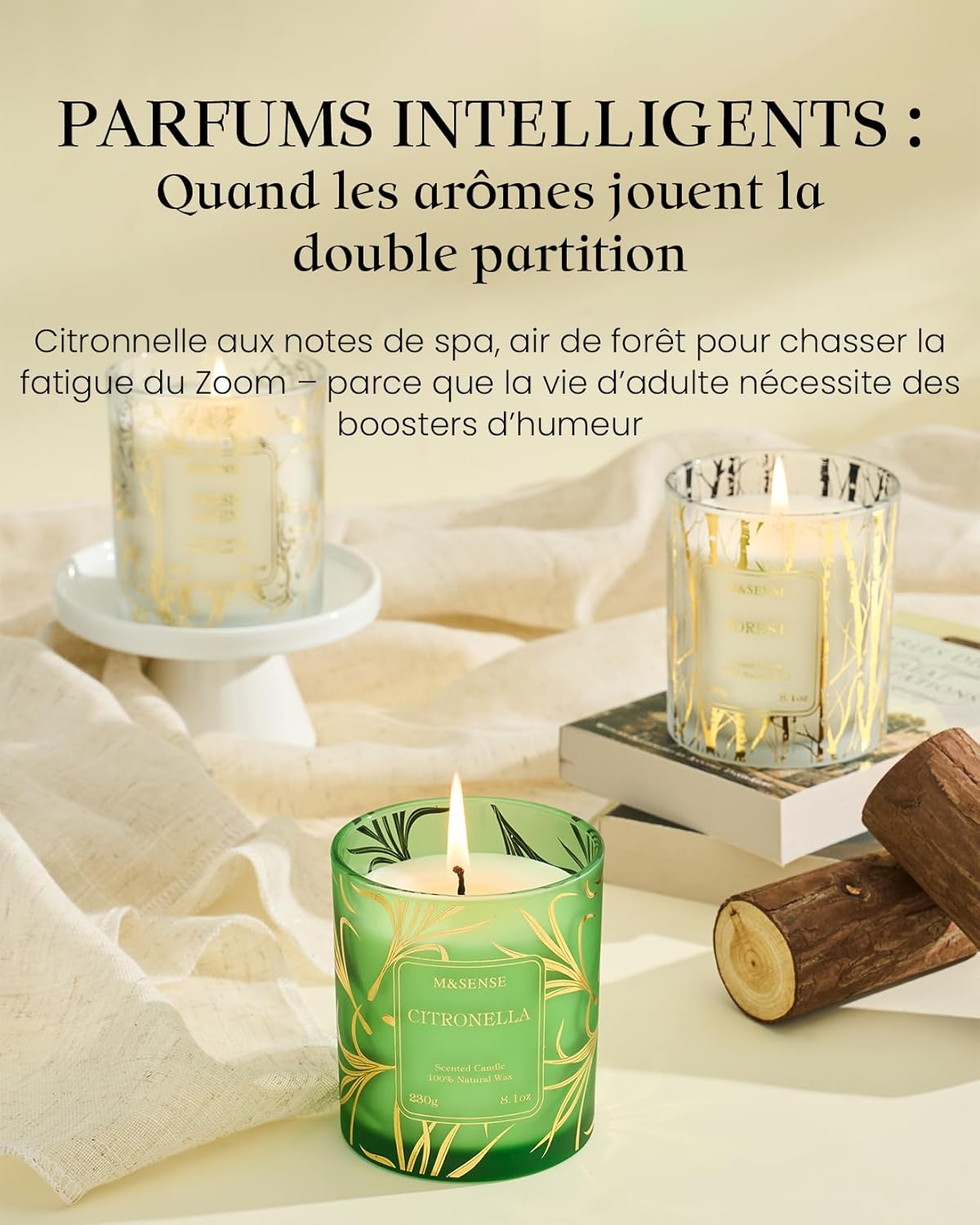 Bougie parfumée pour un cadeau élégant, créant une ambiance chaleureuse – Image 6