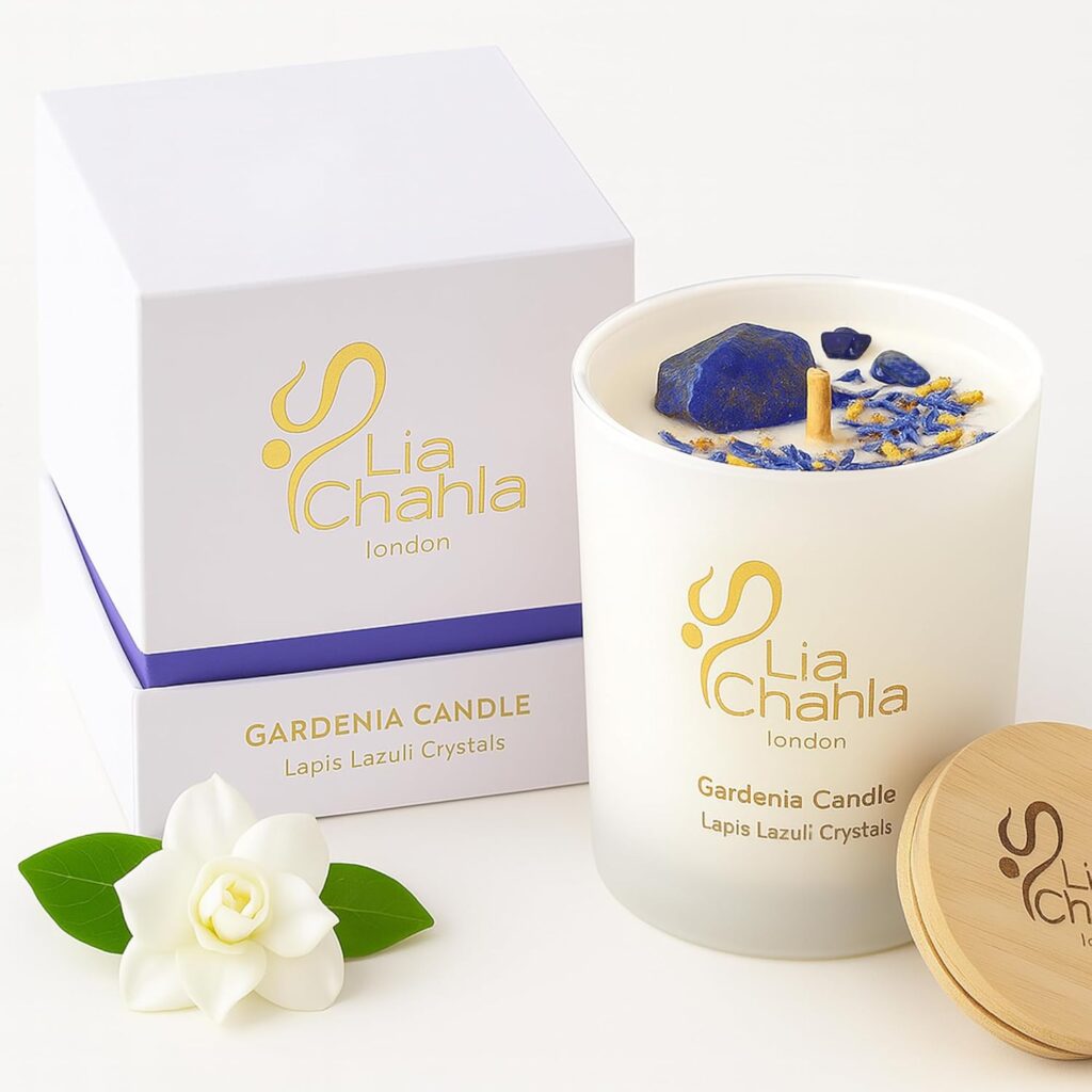 Bougie parfumée pour une décoration élégante, créant une ambiance chaleureuse