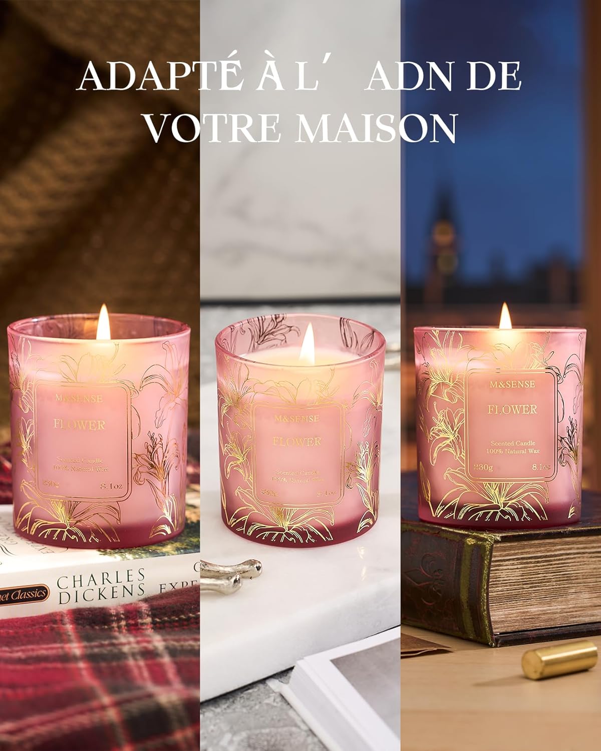 Bougie parfumée pour un cadeau élégant, créant une ambiance chaleureuse – Image 5