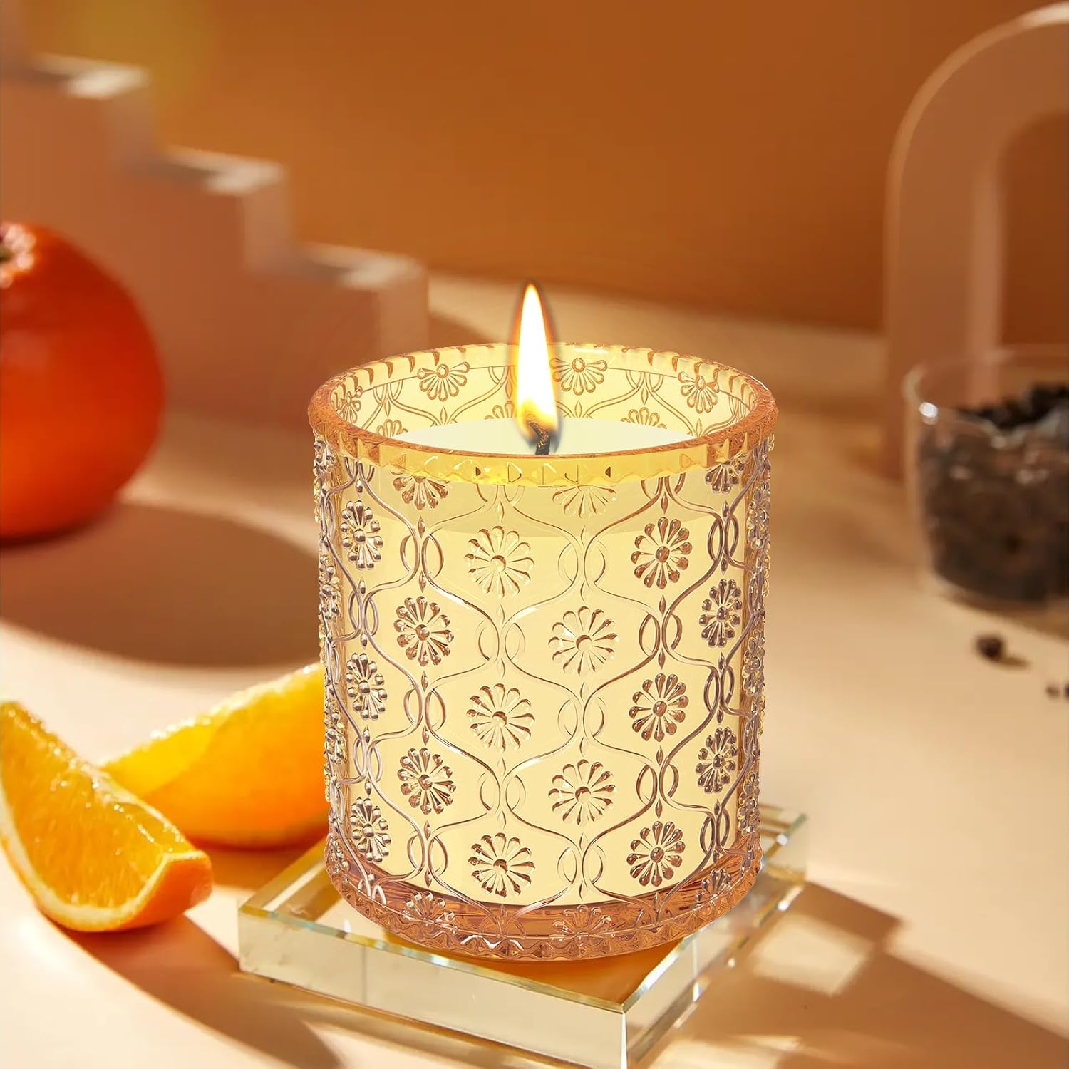Bougie parfumée pour la détente, ambiance chaleureuse et apaisante – Image 7