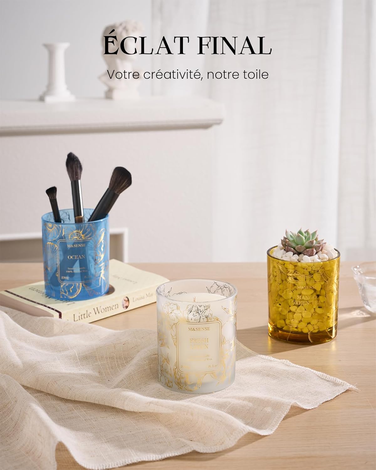 Bougie parfumée pour un cadeau élégant, créant une ambiance chaleureuse – Image 10