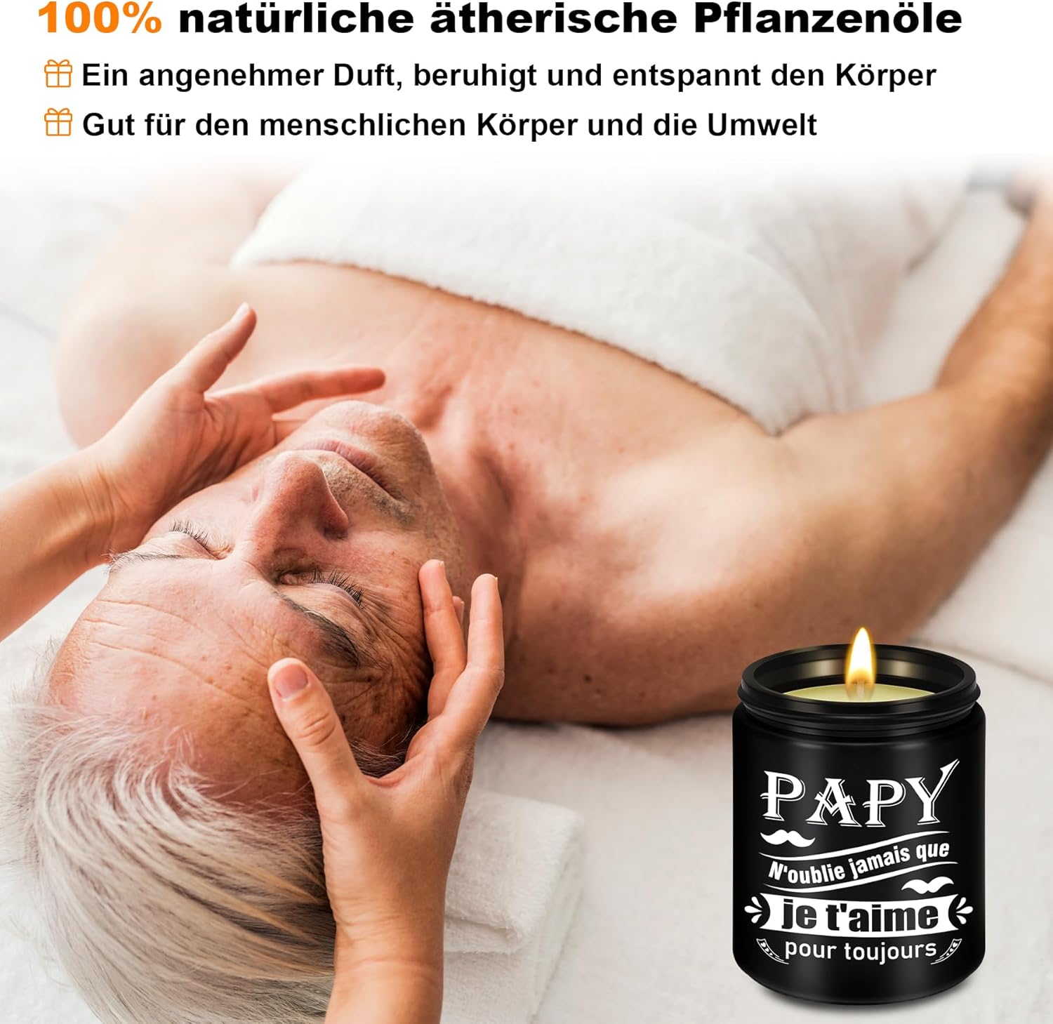 Bougie parfumée pour la détente : ambiance chaleureuse et apaisante – Image 4