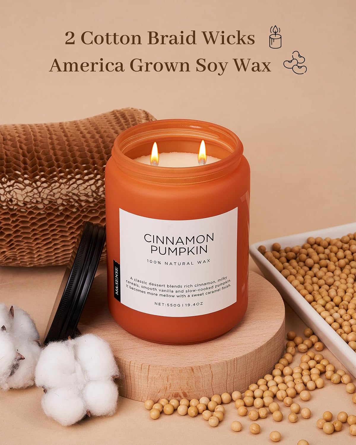 Bougie parfumée pour la détente - Créez une ambiance chaleureuse à la maison – Image 3