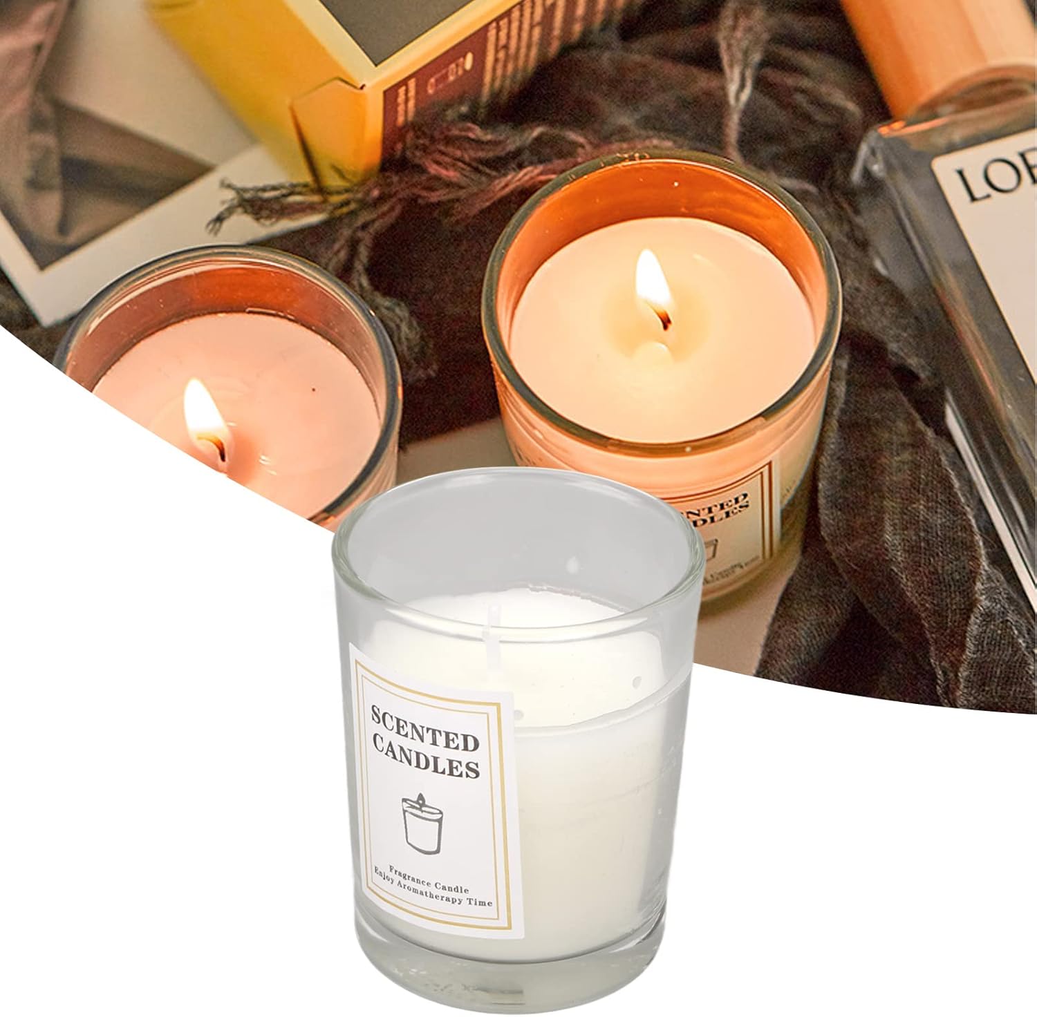 Bougie parfumée pour une décoration élégante : créez une ambiance chaleureuse et apaisante – Image 2