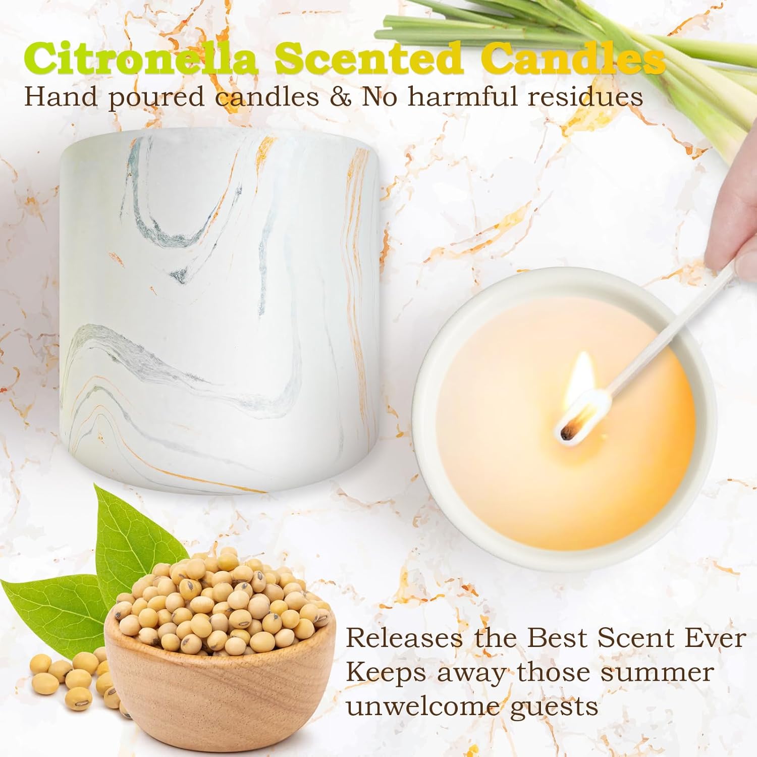 Bougie parfumée pour la détente - Créez une ambiance chaleureuse à la maison – Image 3