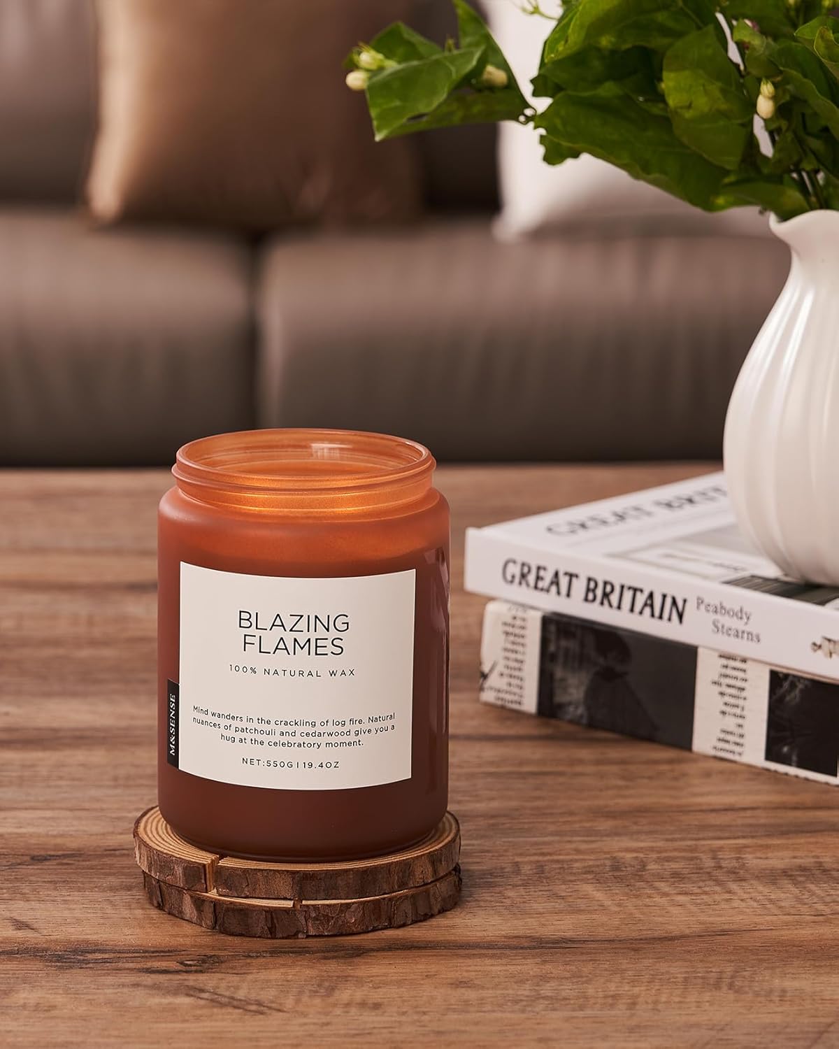 Bougie parfumée pour une décoration élégante, créant une ambiance chaleureuse et apaisante – Image 5