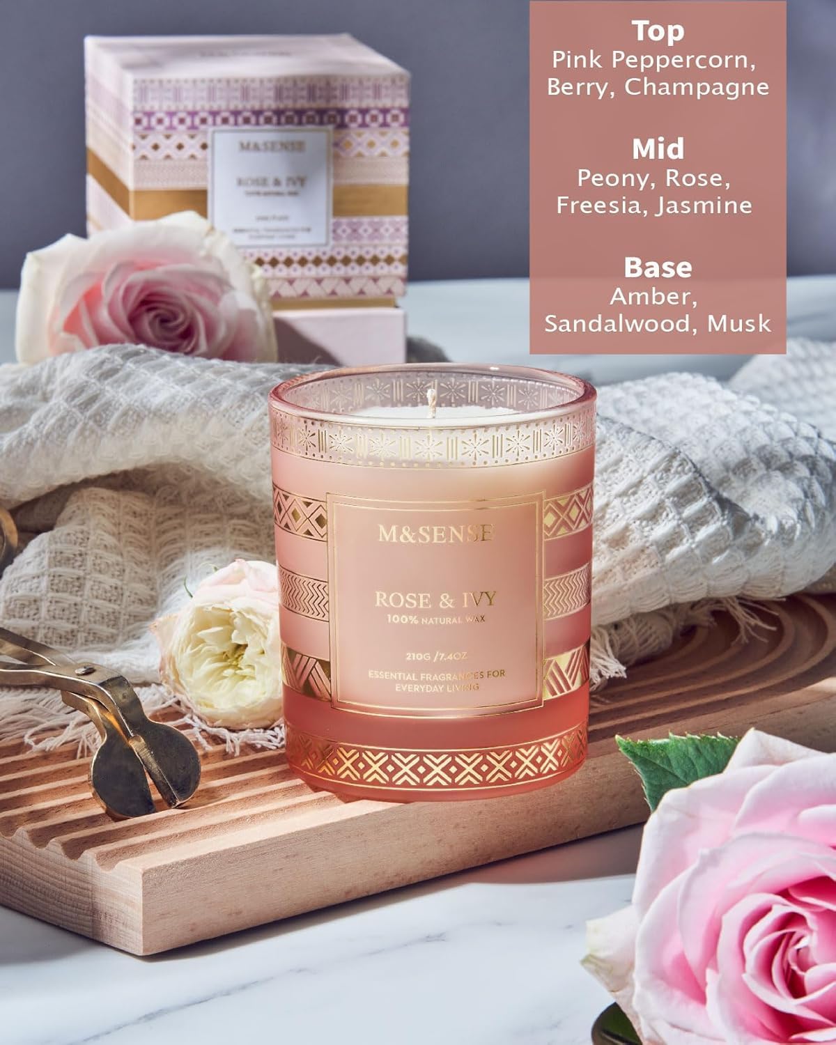 Bougie parfumée pour la détente : une ambiance chaleureuse et relaxante – Image 2