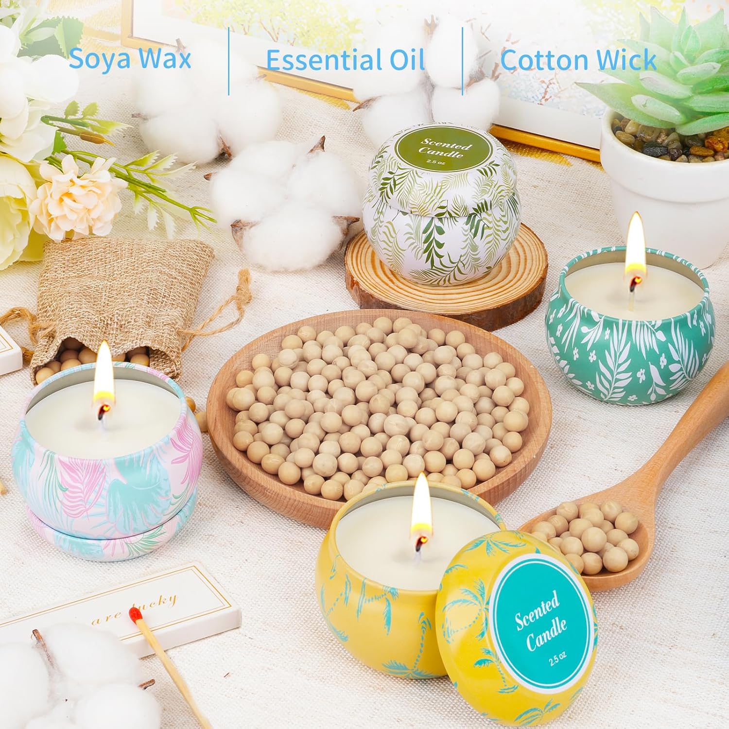 Bougie parfumée pour la détente - Ambiance chaleureuse et apaisante – Image 3
