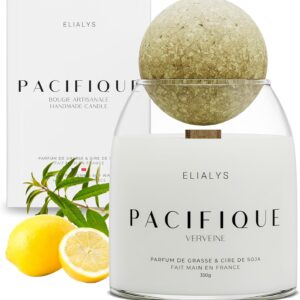 Bougie parfumée pour une décoration apaisante, créant une ambiance chaleureuse