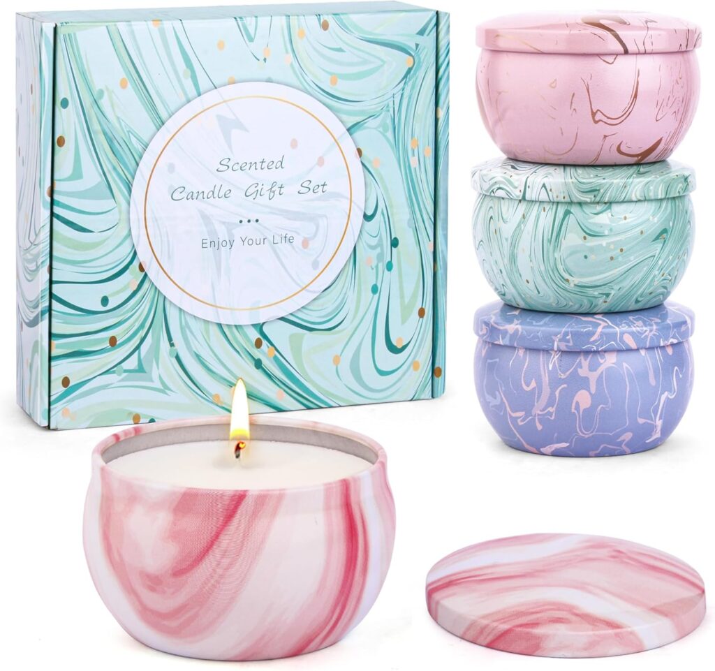 Bougie parfumée pour une décoration élégante, ambiance chaleureuse et détente garantie
