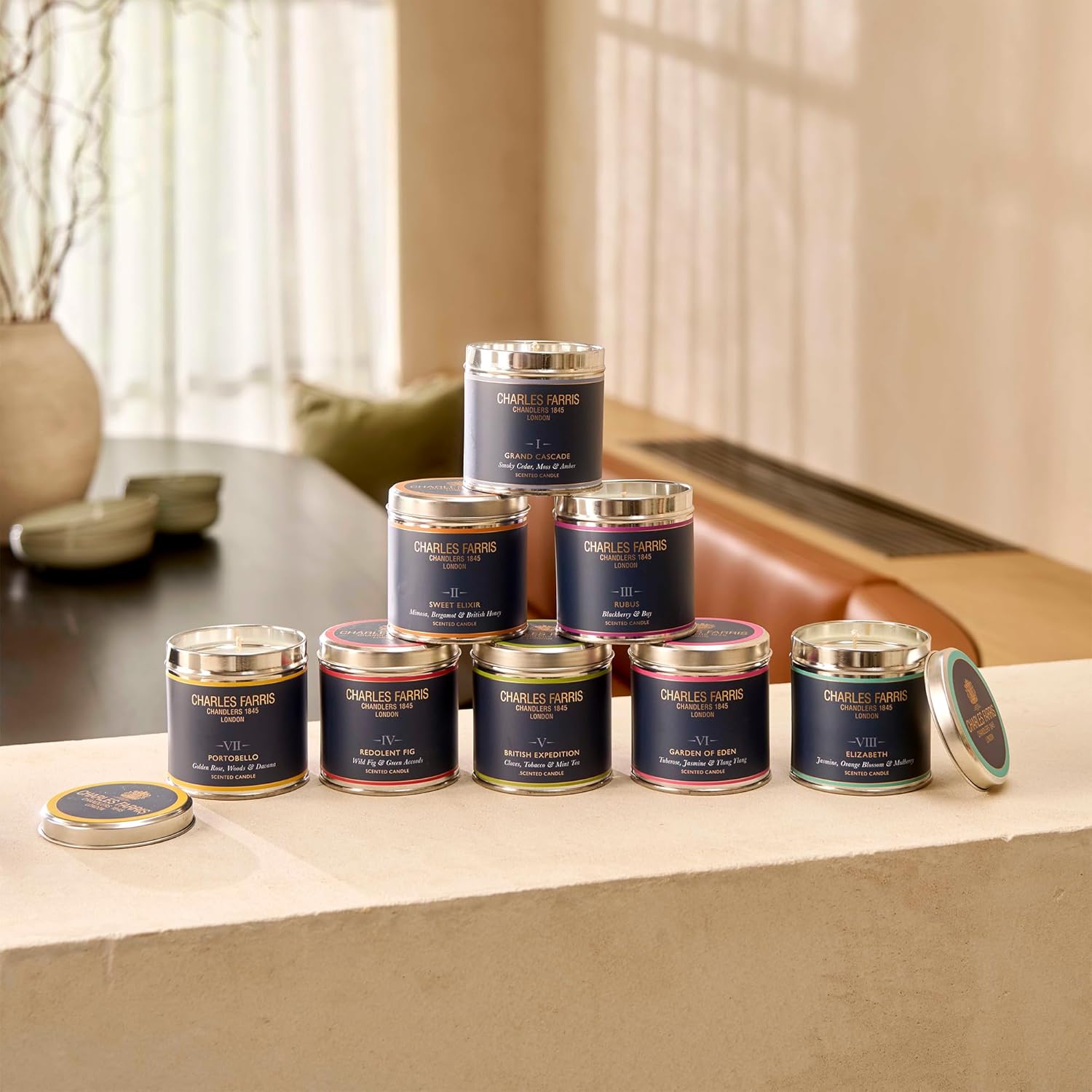 Bougie parfumée pour une décoration élégante, créant une ambiance chaleureuse – Image 8