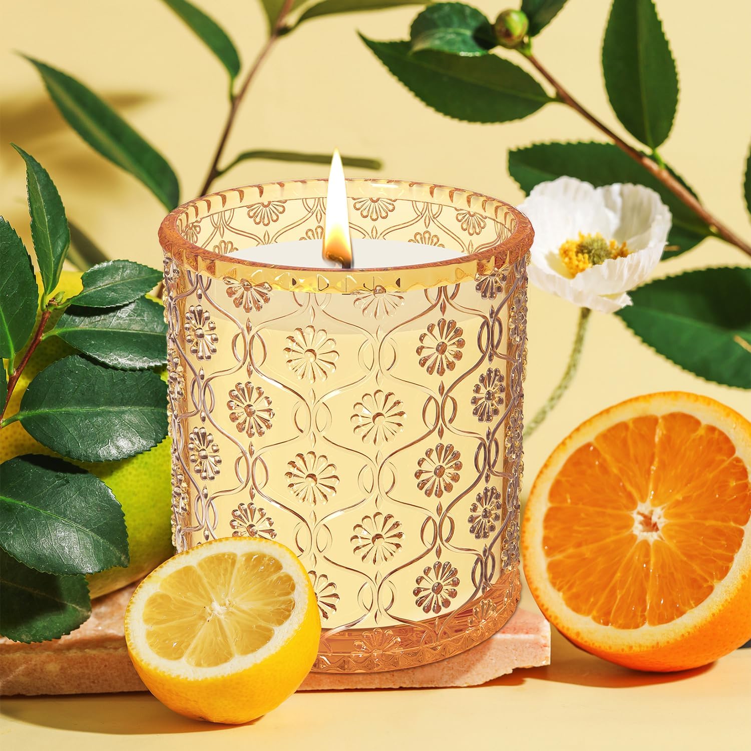 Bougie parfumée pour la détente, ambiance chaleureuse et apaisante – Image 4