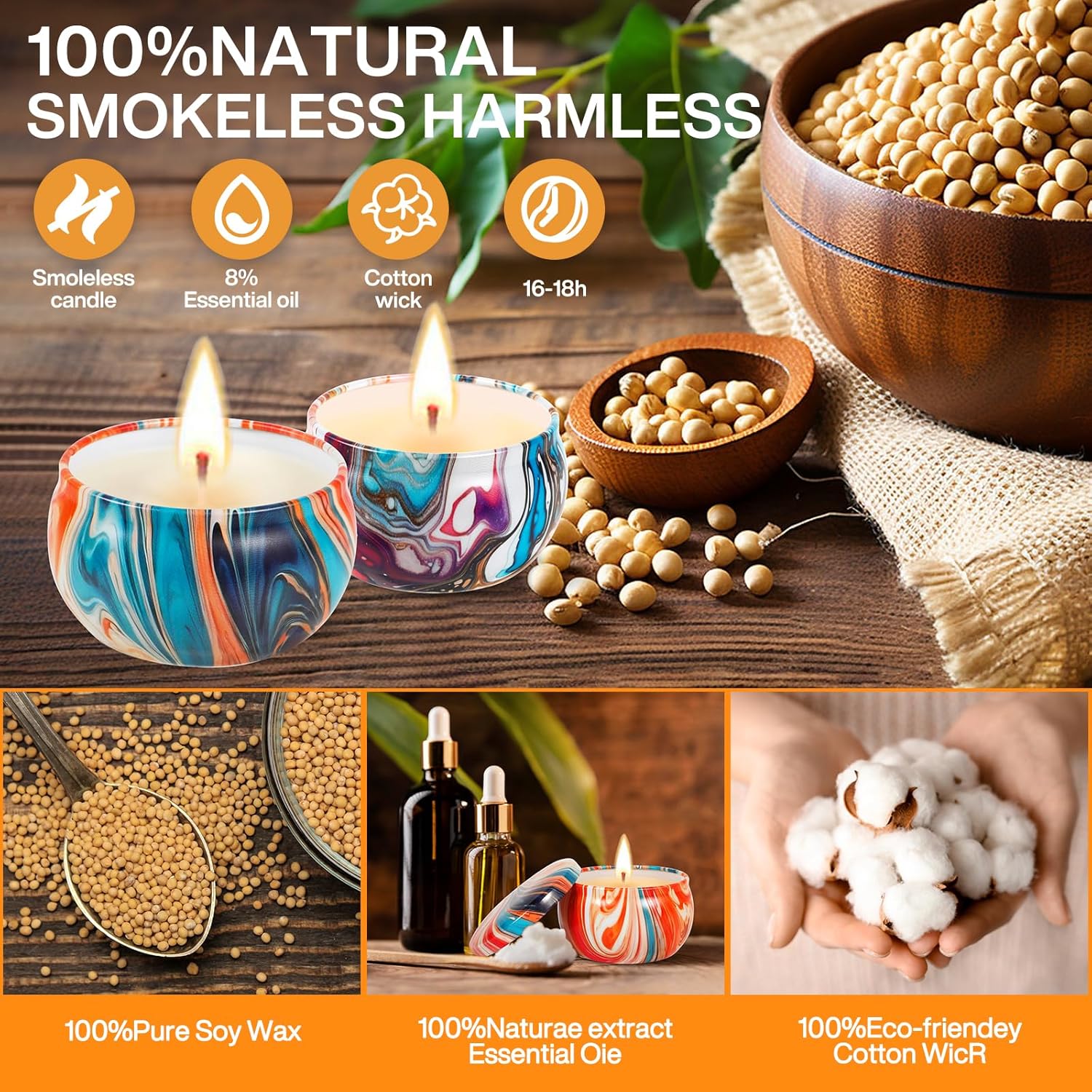 Bougie parfumée pour une ambiance chaleureuse et relaxante – Image 5