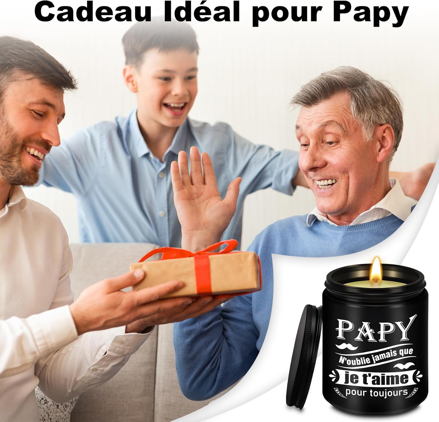 Bougie parfumée pour la détente : ambiance chaleureuse et apaisante – Image 2