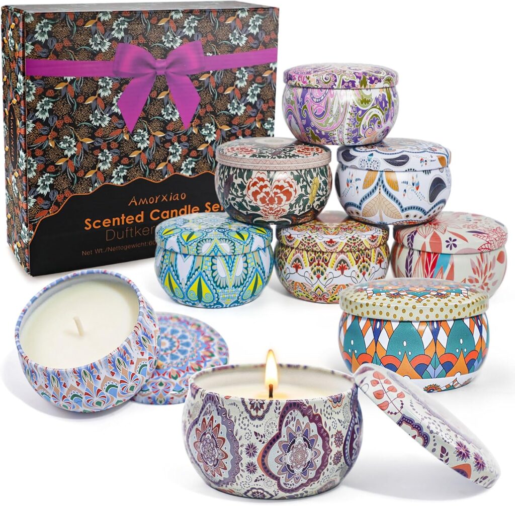 Bougie parfumée pour la détente, ambiance chaleureuse et parfum apaisant