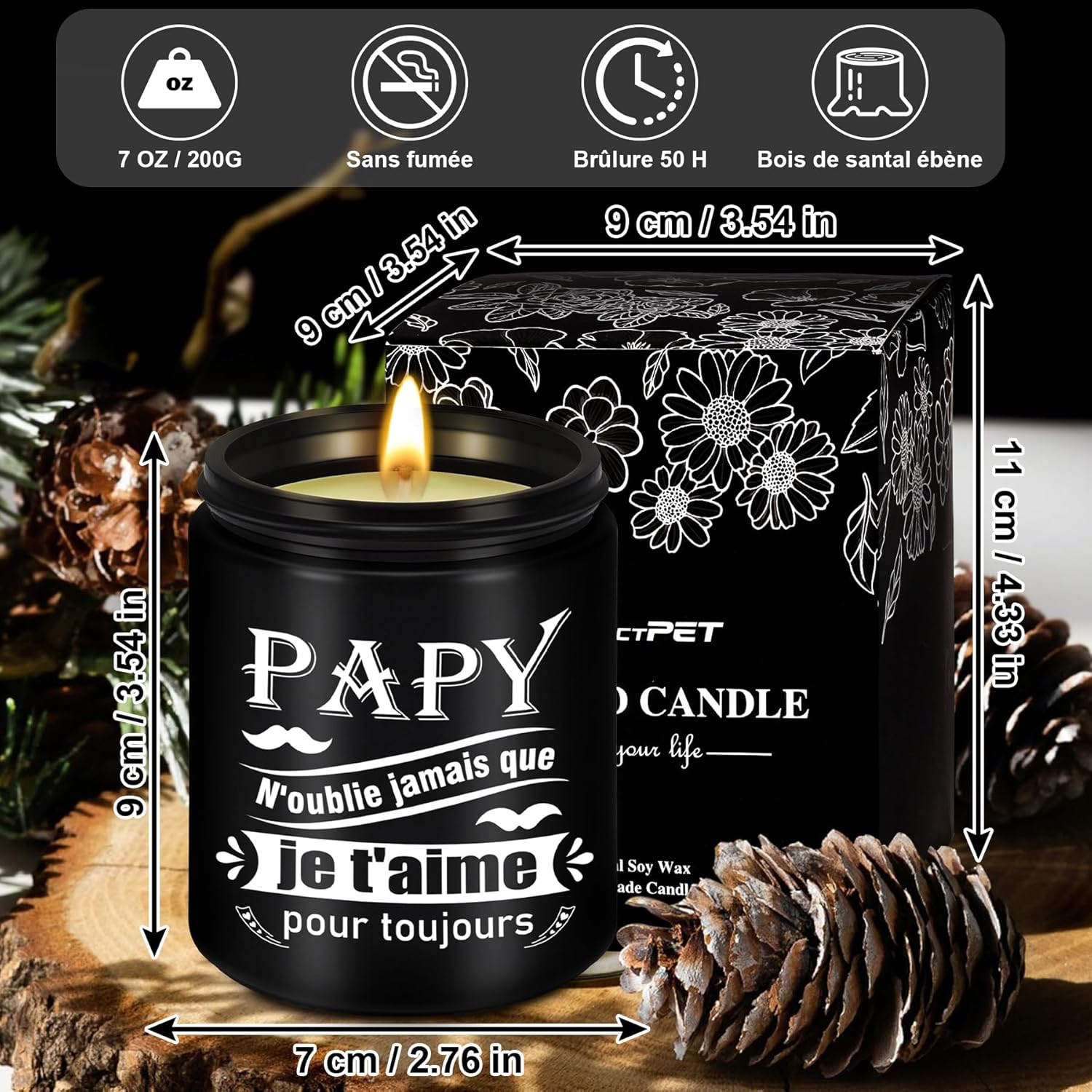 Bougie parfumée pour la détente : ambiance chaleureuse et apaisante – Image 3