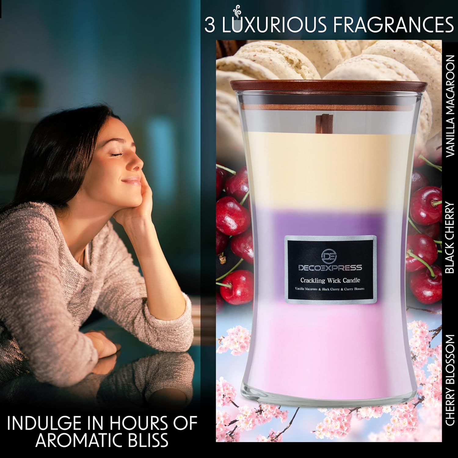 Bougie parfumée pour une décoration élégante - Créez une ambiance chaleureuse – Image 3