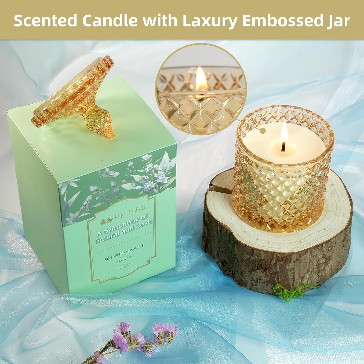 Bougie parfumée pour une décoration apaisante - Créez une ambiance chaleureuse – Image 6