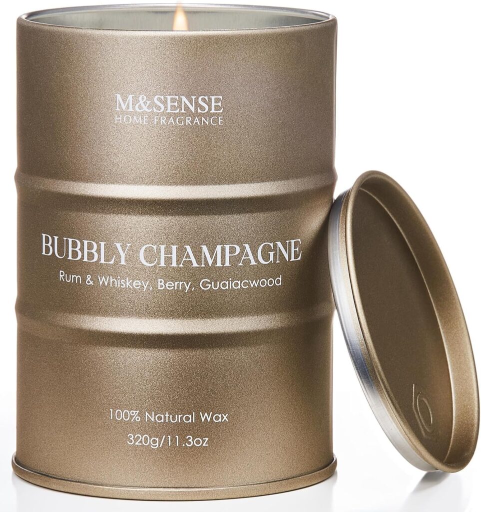 Bougie parfumée pour une ambiance relaxante, idéale pour la décoration intérieure