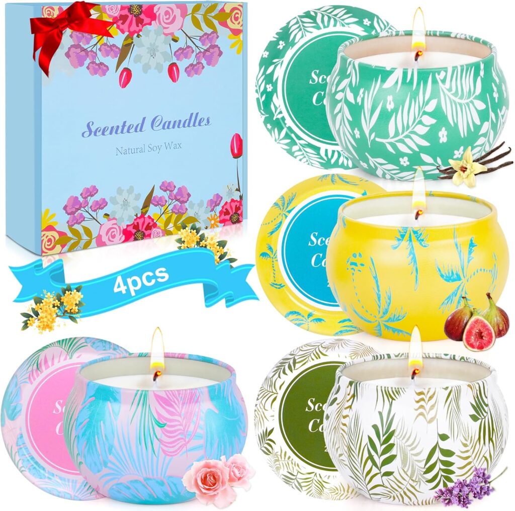 Bougie parfumée pour la détente - Ambiance chaleureuse et apaisante