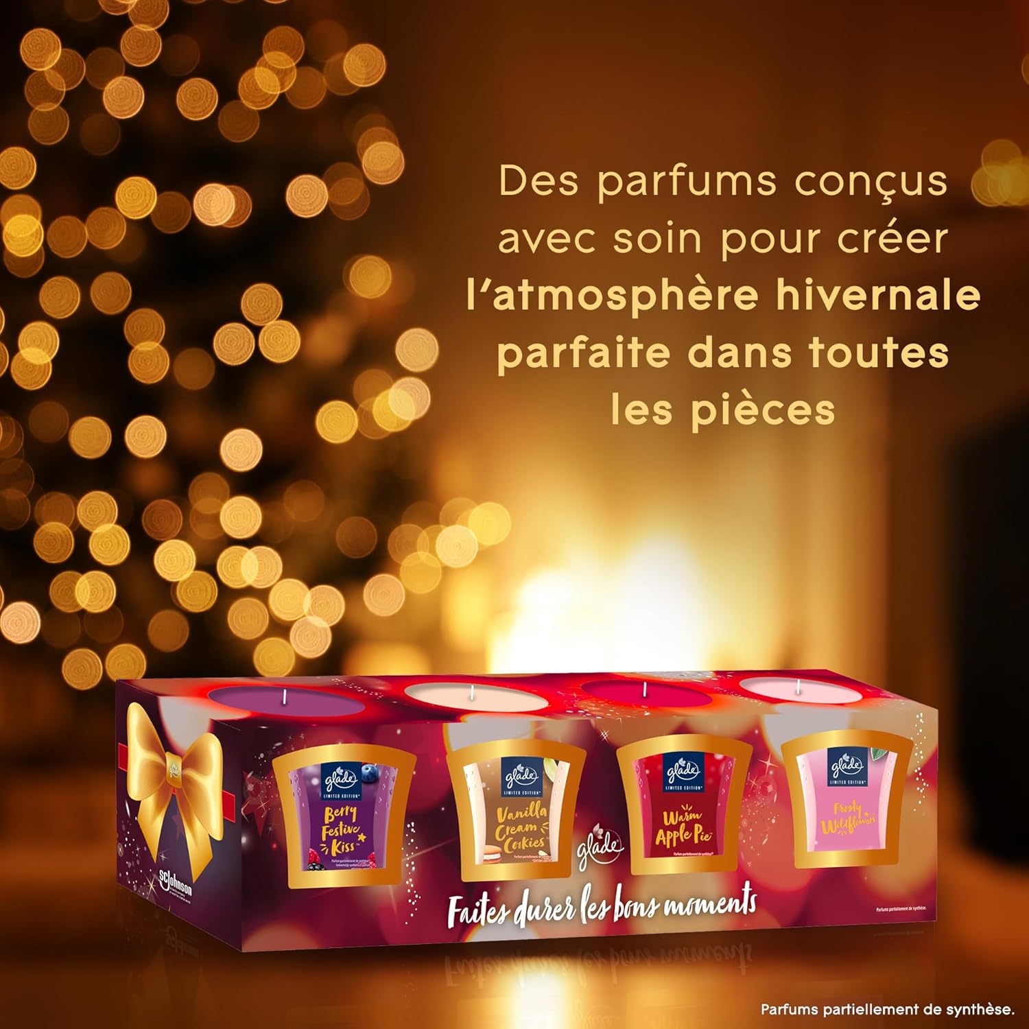Bougie parfumée pour une décoration élégante, créant une ambiance chaleureuse – Image 3