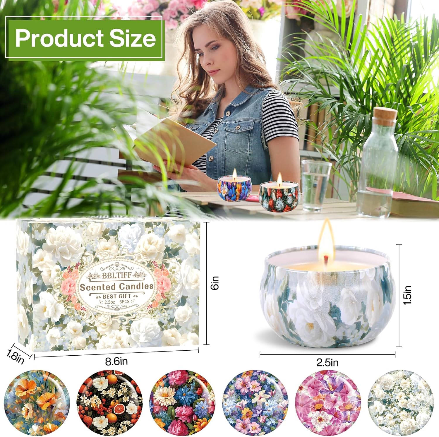 Bougie parfumée pour une décoration élégante, créant une ambiance chaleureuse – Image 2