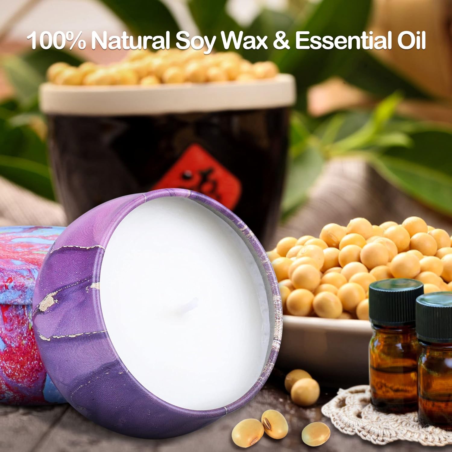 Bougie parfumée pour une ambiance chaleureuse en toute occasion
Idéale pour la décoration et la détente à la maison – Image 4