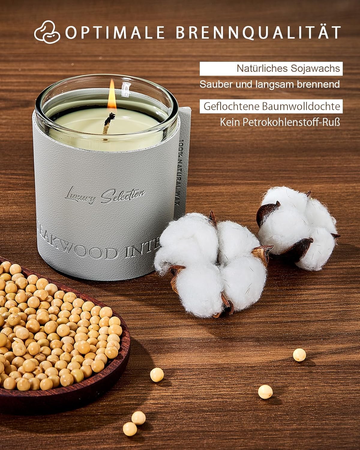 Bougie parfumée pour une ambiance apaisante - Idéale pour la décoration et la détente – Image 3